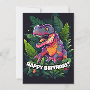 Kinder Jurassic Dino Dinosaur Birthday Kaart