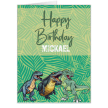 Kinder Jurassic Dino Dinosaur gepersonaliseerde ve