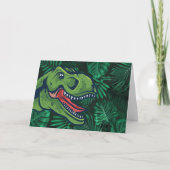 Kinder Jurassic Dino Dinosaur gepersonaliseerde ve Kaart (Achterkant)