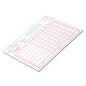 Kinder kaart, gepersonaliseerde onderwaterkaart notitieblok (Schuin)