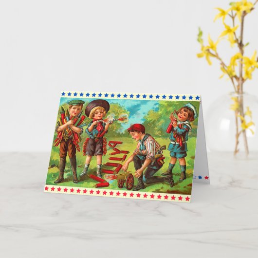 Kinder Kaart van 4 juli (Gele Bloem)