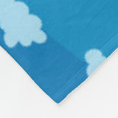 Kinder kaart van de wereld met dieren fleece deken (Hoek)