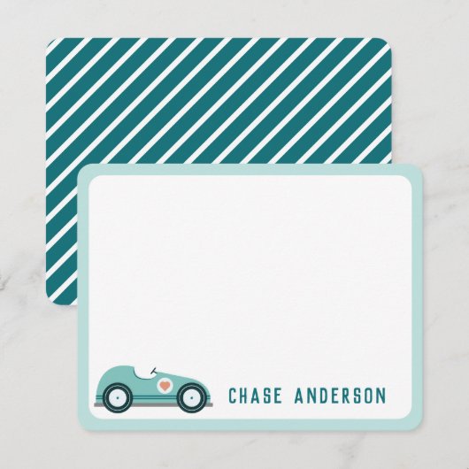 Kinder Kaart voor persoonlijk gebruik van rackauto Notitiekaartje (Voorkant / Achterkant)