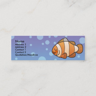 Kinder kaarten met gekloonde visskinny mini visitekaartje