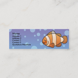 Kinder kaarten met gekloonde visskinny mini visitekaartje