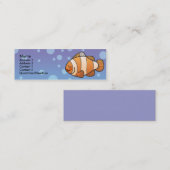 Kinder kaarten met gekloonde visskinny mini visitekaartje (Voorkant / Achterkant)