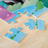 Kinder kalkdieren puzzel legpuzzel (Zijkant)