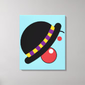 Kinder kamer blij gezicht clown canvas afdruk (Voorkant)