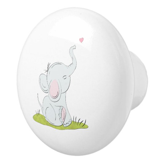 Kinder kamer deurknop keramische knop (Rechts)