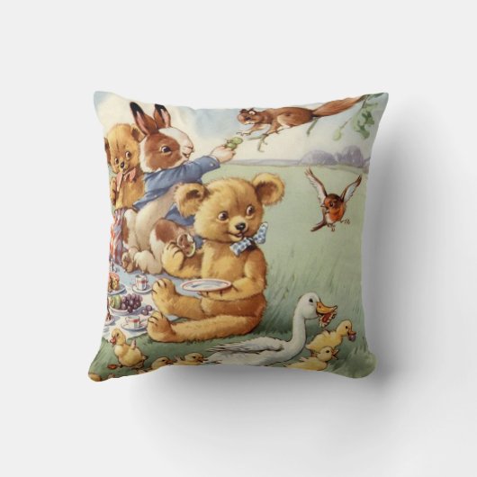 Kinder kamer  dieren kamer decor kussen (Achterkant)