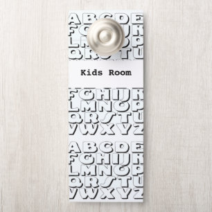 Kinder kamer / Leren in uitvoering Deurhanger