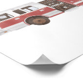 Kinder kamer vuurvrachtwagen poster (Hoek)