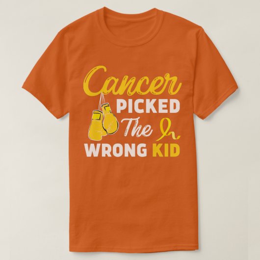 Kinder kanker koos de verkeerde kind kinderkanker t-shirt (Design voorkant)
