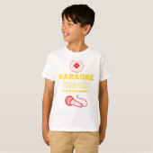 KINDER Karaoke Mic Design T-shirt (Voorkant volledig)