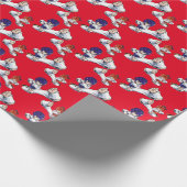 Kinder Karate Flying Kick Cadeaupapier (Hoek)