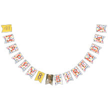 Kinder Karate Party Happy Birthday bunting banner