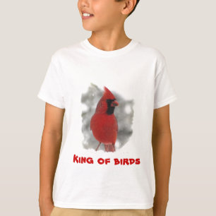 Kinder kardinaal - koning van vogels t-shirt