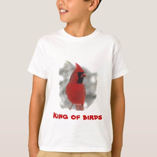 Kinder kardinaal - koning van vogels t-shirt (Voorkant)
