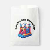 Kinder Kasteelfeest Bounce House Verjaardagssprong Bedankzakje (Voorkant)