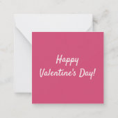 Kinder Kat Face Valentijnsdag Note Card Notitiekaartje (Achterkant)