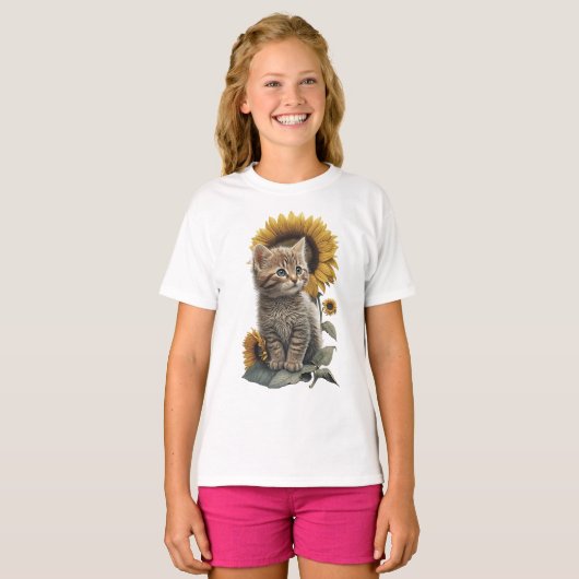 Kinder kat T-Shirt (Voorkant volledig)