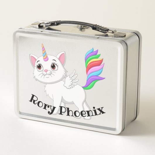Kinder Kat Unicorn Pegasus Lunchbox (Achterkant)