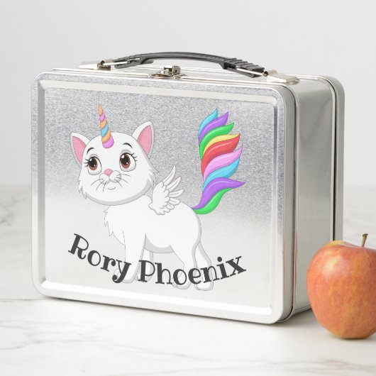 Kinder Kat Unicorn Pegasus Lunchbox (In situ)