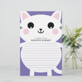 Kinder kattebakkerij briefpapier (Staand voorkant)