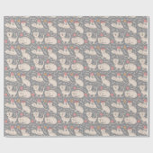 Kinder kattenstallen die in garen slapen cadeaupapier (Vlak)