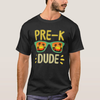 Kinder kerelzonnebril voor de eerste dag van terug t-shirt