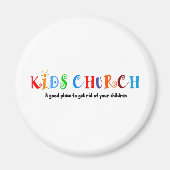 Kinder Kerk Christelijk Cadeau Magneet (Voorkant)