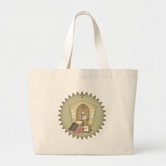 Kinder kerk Religieuze Canvas tas (Voorkant)