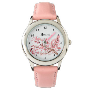 Kinder kersenbloesem botanische bloemen naam roze horloge