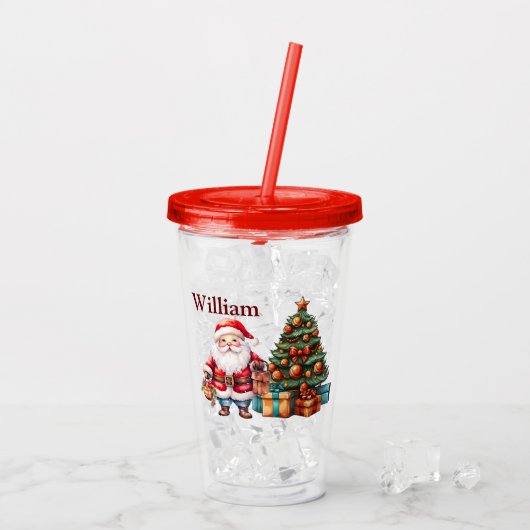 Kinder kerst aanpassen acryl drinkbeker (Achterkant ijs)