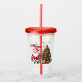 Kinder kerst aanpassen acryl drinkbeker (Voorkant)