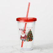 Kinder kerst aanpassen acryl drinkbeker (Achterkant)