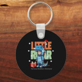 Kinder kerst brullen dinosaurus Kinder jongens ker Sleutelhanger (Voorkant)