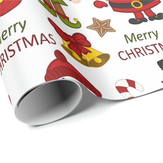 Kinder kerst cadeaupapier (Rol Hoek)