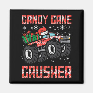 Kinder Kerst Candy Cane Crusher Xmas Monster Tru Magneet
