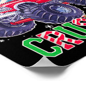 Kinder Kerst Candy Cane Crusher Xmas Monster Tru Poster (Hoek)