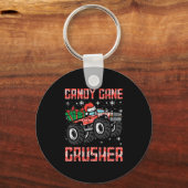 Kinder Kerst Candy Cane Crusher Xmas Monster Tru Sleutelhanger (Voorkant)