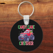 Kinder Kerst Candy Cane Crusher Xmas Monster Tru Sleutelhanger (Voorkant)