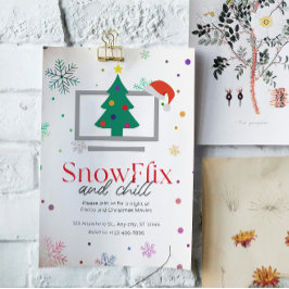 Kinder kerst feestuitnodiging kaart