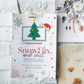 Kinder kerst feestuitnodiging kaart