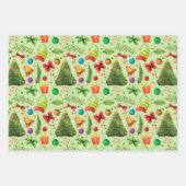 Kinder kerst inpakpapier vel (Voorkant 2)