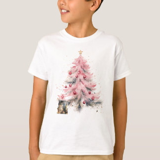 Kinder Kerst Kat T-shirt