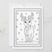 Kinder Kerst Kleuren Flat Note Kaart (Voorkant)