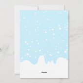 Kinder kerst met kerst met pinguïn Ballerina Flat Feestdagenkaart (Achterkant)