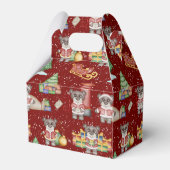 Kinder Kerst Schattigee Feestdieren Beer Bedankdoosjes (Achterkant)