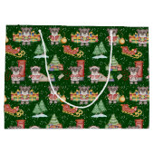 Kinder Kerst Schattigee Feestdieren Beer Groot Cadeauzakje (Achterkant)